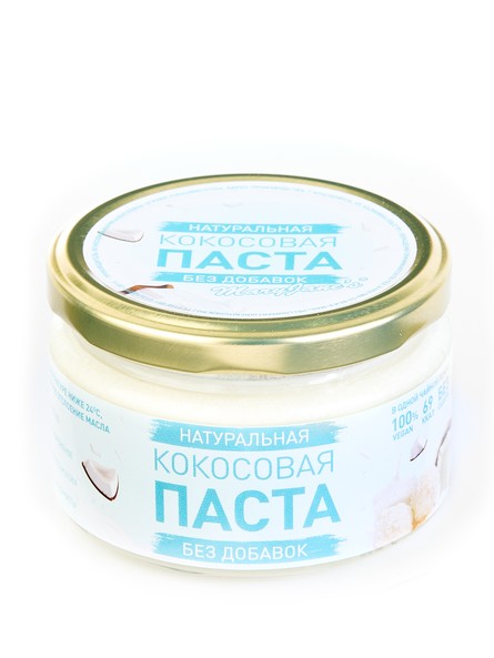 pasta-kokosovaya-bez-dobavok-200g.jpg Паста кокосовая без добавок MaryJane's 200г — изображение 1