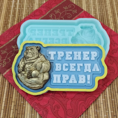silikonovaya-forma-e284961686-trener-vsegda-prav-e284962-04211.jpg Силиконовая форма №1686 "Тренер всегда прав" №2 04211 — изображение 1