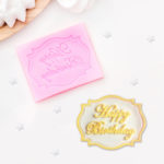 Силиконовый молд Happy Birthday, 6,5×5,5 см, цвет МИКС 2389137