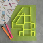 Вырубка 098 Торт Цифра "4" 22см