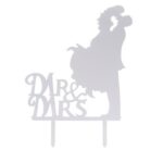Топпер «Пара», Mr&Mrs, зеркальный, цвет серебряный Артикул: 3953333