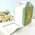 Коробка под кулич 15*15*18 с окном фронтальной загрузкой, Золотая пасха КУ-886 — изображение 2