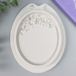 Молд силикон "Рамка с розами" 11х9х1,2 см 6707434