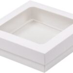 Коробка 200*200*35 мм для печенья и пряников (белая)