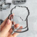 Вырубка 190 Кружка пива, с оттиском, 10см