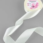 Лента атласная, 40 мм, 23±1 м, нежно-бежевая 1218322