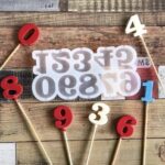 Силиконовая форма Цифры 3см